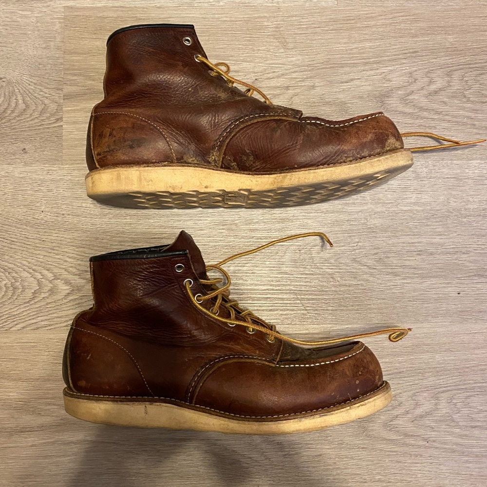 Red wing moc toe boot